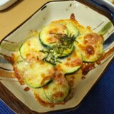 簡単！ズッキーニの明太チーズ焼き♪